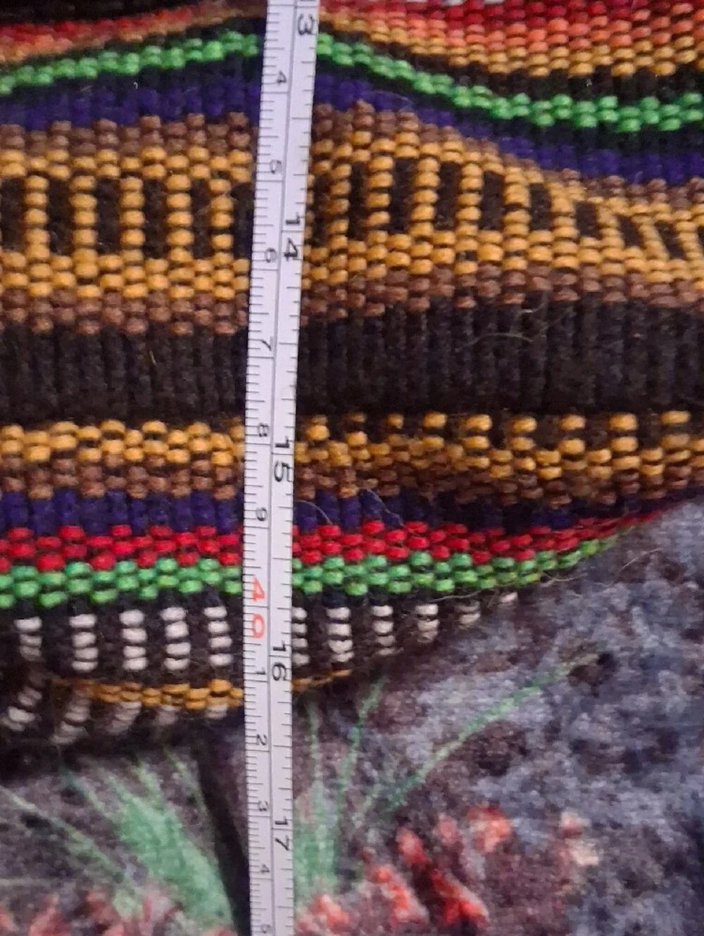 Artisan Multicolor Striped Boho Backpack